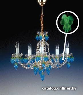 

Подвесная люстра ArtGlass Gizela V. Vino Light Green St