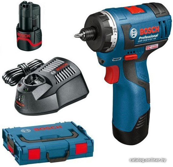 

Винтоверт Bosch GSR 12V-20 HX Professional 06019D4100 (с 2-мя АКБ, кейс)
