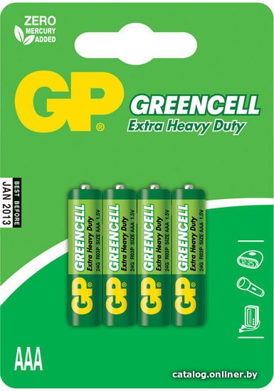 

Батарейка GP Greencell AAA