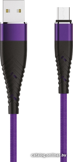 

Кабель Olmio 039052 USB Type A - microUSB (1.2 м, фиолетовый)