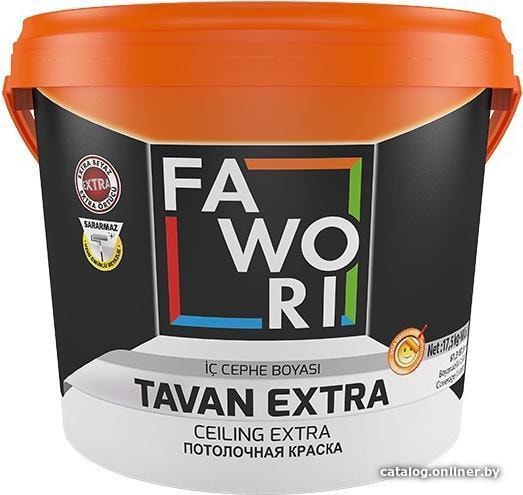 

Краска Fawori Ceiling Extra для внутренних работ 10 кг (белый матовый)