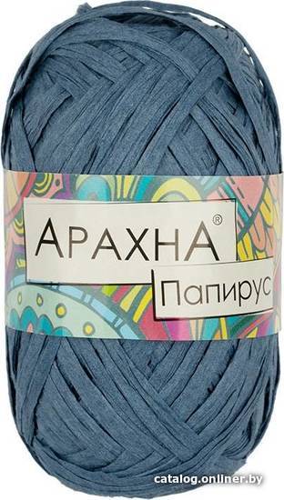 

Набор пряжи для вязания Arachna Papyrus 40 г 50 м №09 (3 мотка, синий)