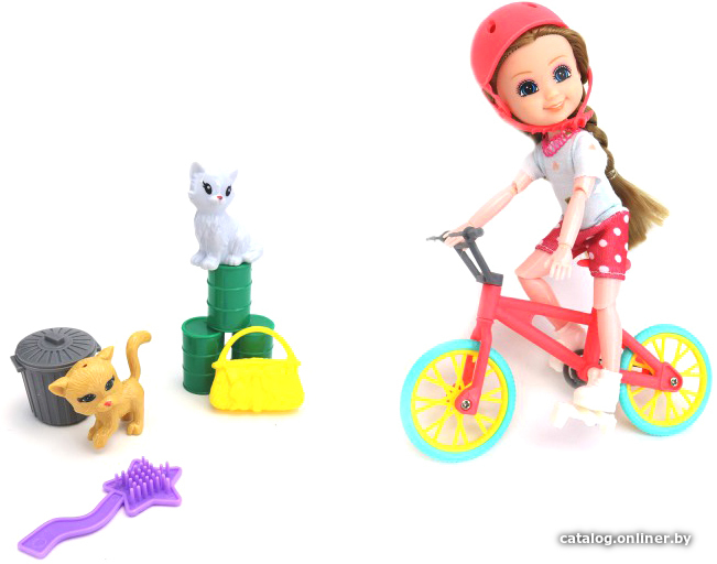 

Кукла ND Play Нина на прогулке, велосипед TY865424A