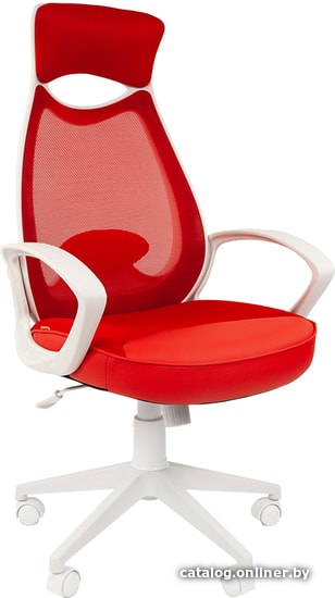 

Кресло CHAIRMAN 840 (белый/красный)