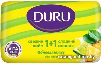 

Duru Крем-мыло 1+1 Свежий лайм & Сладкий ананас 80 г