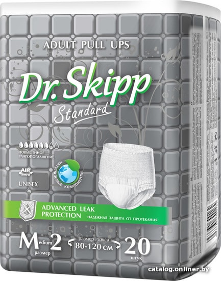 

Трусы-подгузники для взрослых Dr.Skipp Active Line M 2 (20 шт)