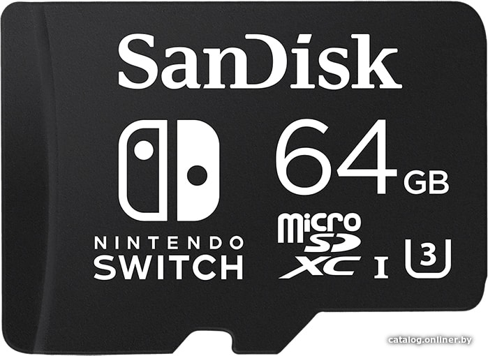 

Карта памяти SanDisk Nintendo Switch SDSQXAT-064G-GN6ZA microSDXC 64GB