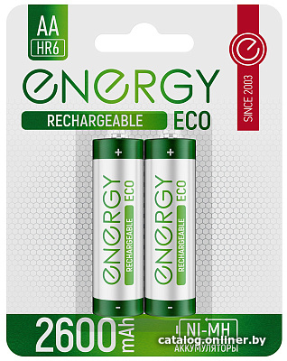 

Аккумулятор Energy Eco NIMH-2600-HR6/2B АА 104989