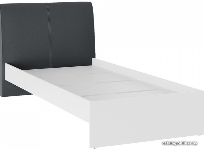 

Кровать Bon Mebel Доминика основание ЛДСП 140x200 (белый/кожзам серый)