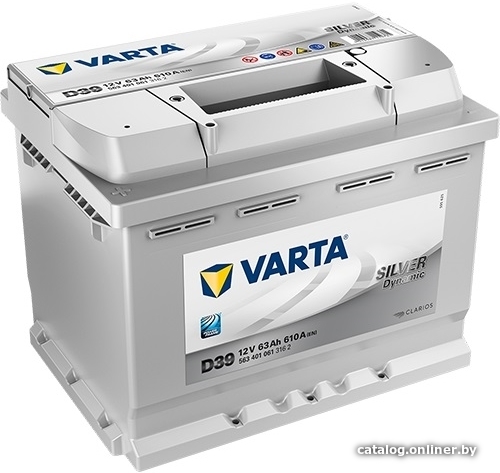 

Автомобильный аккумулятор Varta Silver Dynamic D39 563 401 061 (63 А/ч)