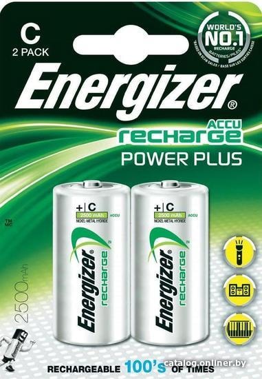 

Аккумулятор Energizer C 2500mAh 2 шт.