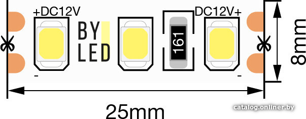 

Светодиодная лента Byled BLS2835-120-12-9.6-NW