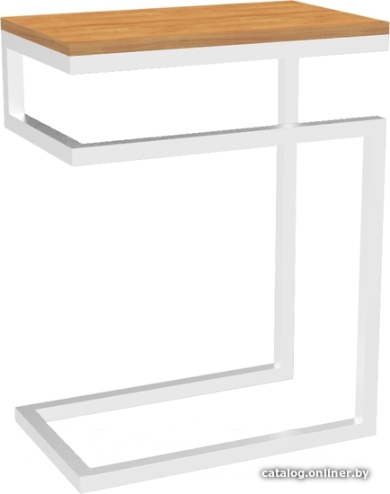 

Приставной столик TMB Loft Хидсон 2 Дуб 500x300 (ипсвичская сосна/белый)