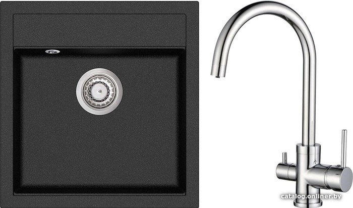 

Кухонная мойка Aquasanita Tesa SQT100W + Sabiaduo 2963 (графит 222/хром 001)