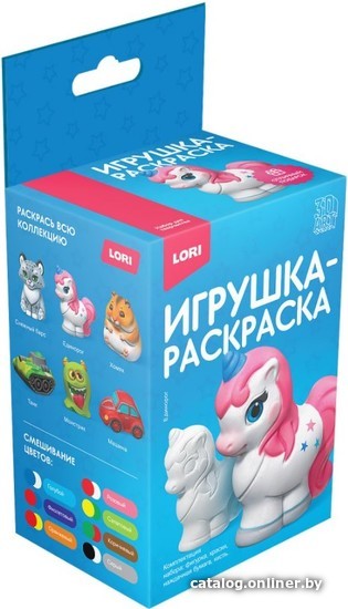 

Набор для создания поделок/игрушек Lori Игрушка-раскраска Единорог Ир-033