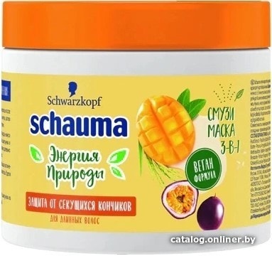 

Маска Schauma Маска-смузи Энергия природы 3в1 защита от секущихся кончиков 380 мл