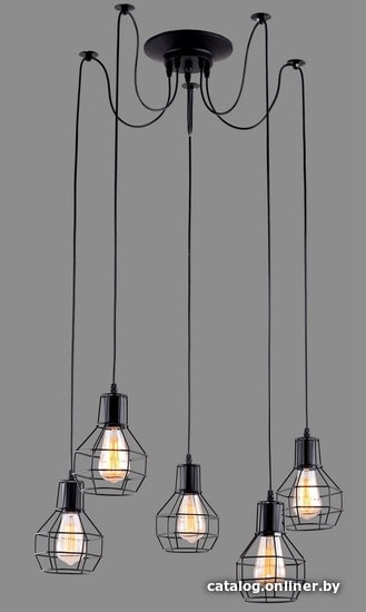 

Люстра средней высоты Arte Lamp Spider Black A1109SP-5BK