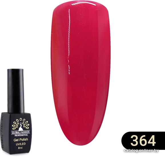 

Гель-лак Global Fashion Black Elite (тон 364) 8 мл