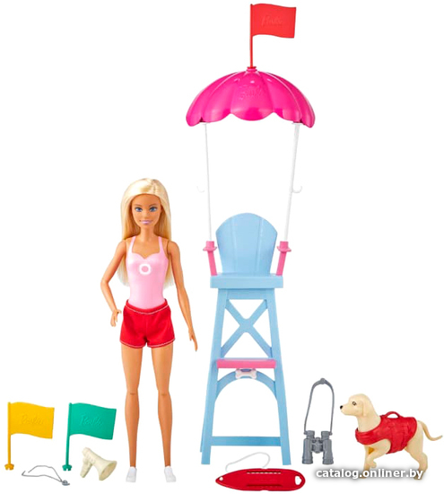 

Кукла Barbie Спасатель на пляже с вышкой GTX69