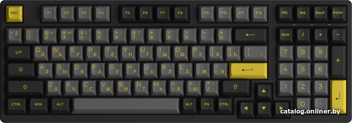 

Клавиатура Akko 3098B Black & Gold (Akko CS Jelly Pink)