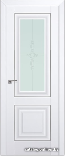 

Межкомнатная дверь ProfilDoors 28U 60x200 (аляска/мателюкс матовое узор серебро)