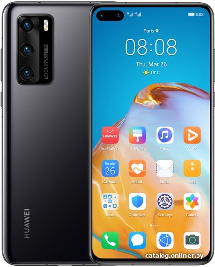 

Смартфон Huawei P40 ANA-NX9 Dual SIM 8GB/128GB (черный)