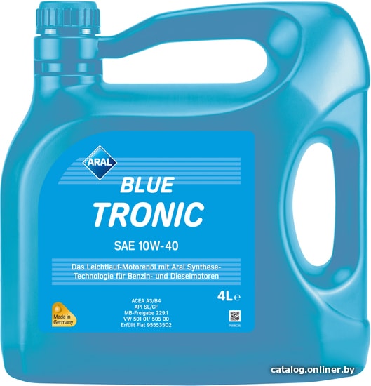 

Моторное масло Aral Blue Tronic SAE 10W-40 4л
