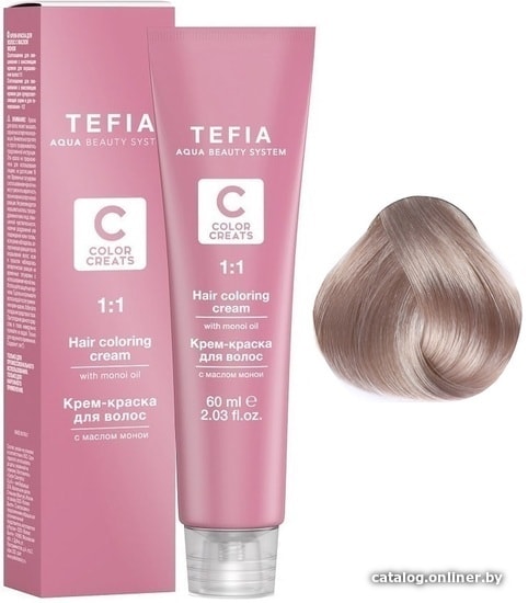 

Крем-краска для волос Tefia Color Creats 11/01 (суперосветляющий платиновый