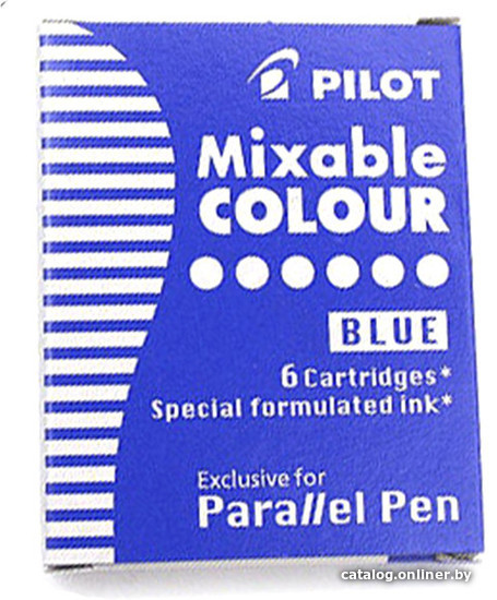 

Чернила для перьевой ручки Pilot Parallel Pen IC-P3-S6 L (синий)