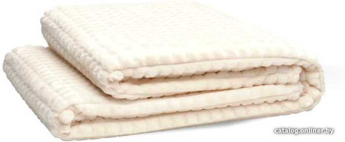 

Плед GoodNight Велсофт Velvet 180/002-CRGN 180x200 см (белый)