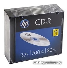 

CD-R диск HP 700Mb 52x 69310 (10 шт.)