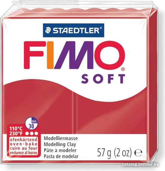 

Полимерная глина Fimo 8020-2P (красный)