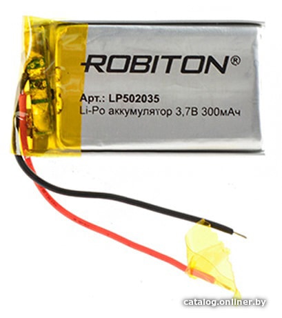 

Аккумулятор Robiton LP502035 300mAh 1 шт