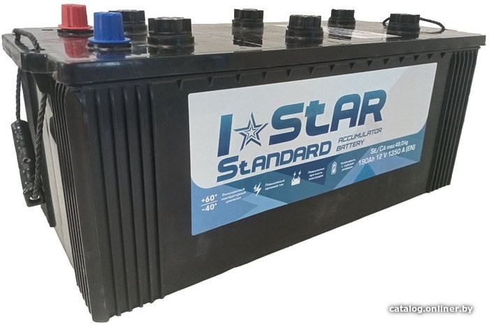 

Автомобильный аккумулятор I-STAR 190 (3) евро +/- (190 А·ч)