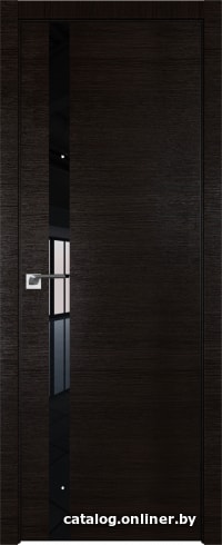 

Межкомнатная дверь ProfilDoors 6Z 70x200 (венге кроскут/стекло черный лак)