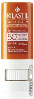 

Лосьон солнцезащитный Rilastil Sun System Прозрачный стик для чувствительных зон SPF50+ 8.5 мл