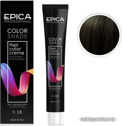 

Крем-краска для волос Epica Professional Colorshade 4.1 шатен пепельный (100 мл)