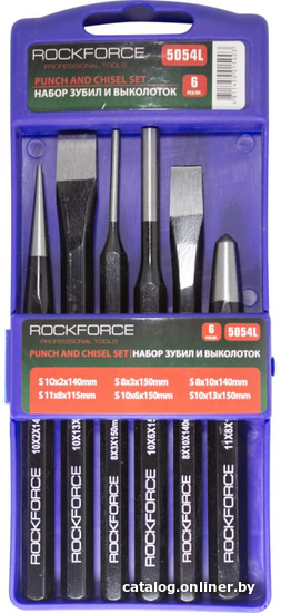 

Набор зубил RockForce RF-5054L (6 предметов)