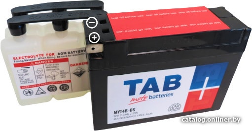 

Мотоциклетный аккумулятор TAB YT4B-BS (2.3 А·ч)
