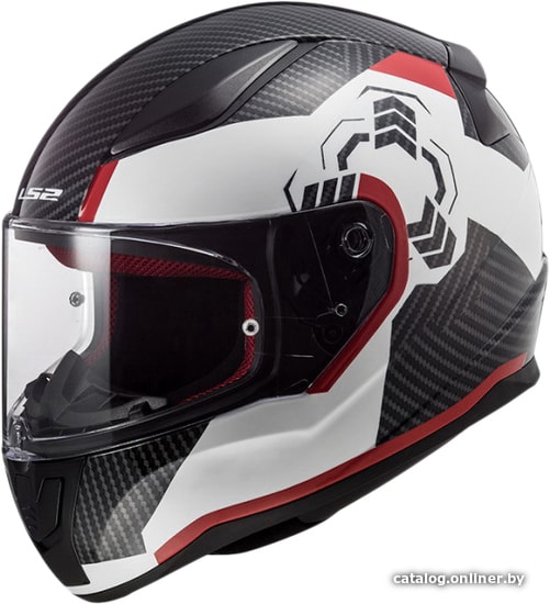 

Мотошлем LS2 FF353 Rapid Ghost (white/black/red)