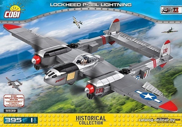 

Конструктор Cobi World War II 5539 Lockheed P-38 Lightning
