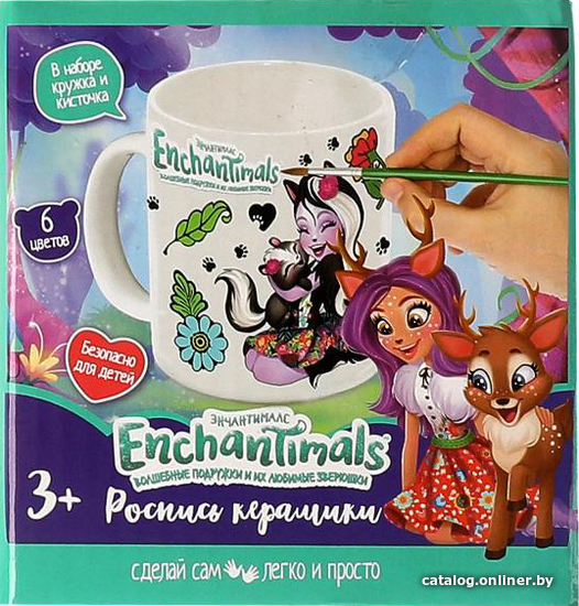 

Набор для создания поделок/игрушек MultiArt Кружка Для Росписи Энчантималс MUG-ENC