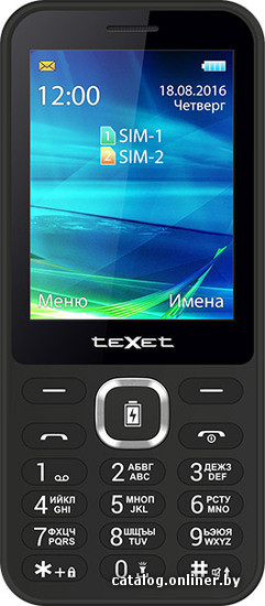 

Кнопочный телефон TeXet TM-D327 Black