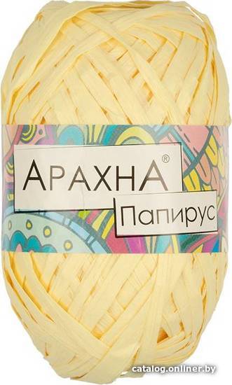 

Набор пряжи для вязания Arachna Papyrus 40 г 50 м №04 (3 мотка, светло-желтый)