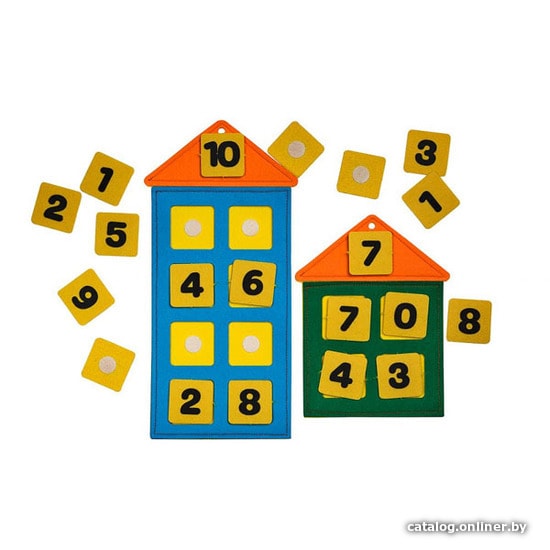 

Развивающая игрушка Smile Decor Числовые домики Ф262