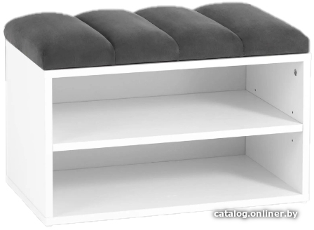 

Тумба для обуви Stool Group Хольст vt-holst-996 (белый/велюр темно-серый)