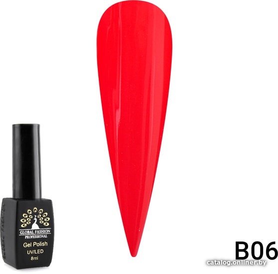 

Гель-лак Global Fashion Black Elite серии B (тон B06) 8 мл