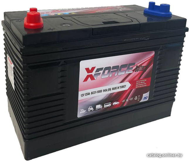 

Автомобильный аккумулятор XFORCE 125 L (125 А·ч)