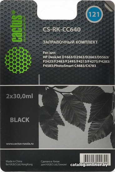 

Чернила CACTUS CS-RK-CC640 (заправочный набор)