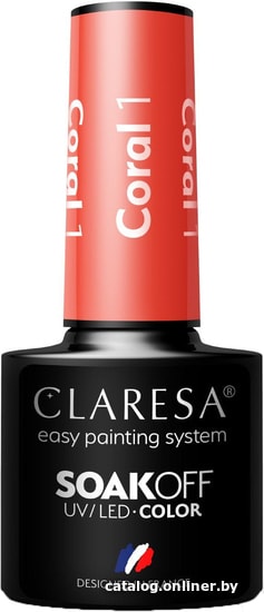 

Гель-лак Claresa Hebrid (coral 001) 5 мл